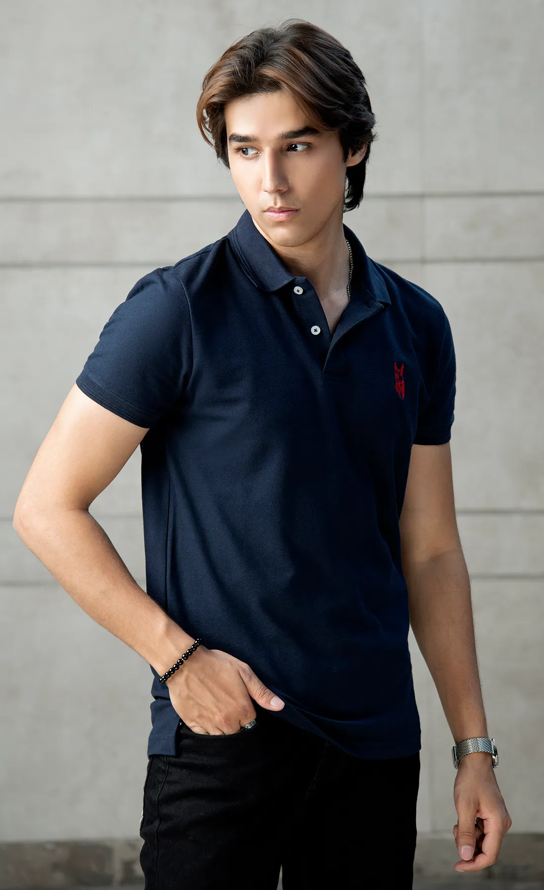 Streetela Blue Basic Polo