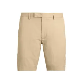 Stretch Slim Fit Chino Shorts in Beige by Ralph Lauren