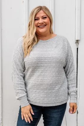 Light Grey Knit Top