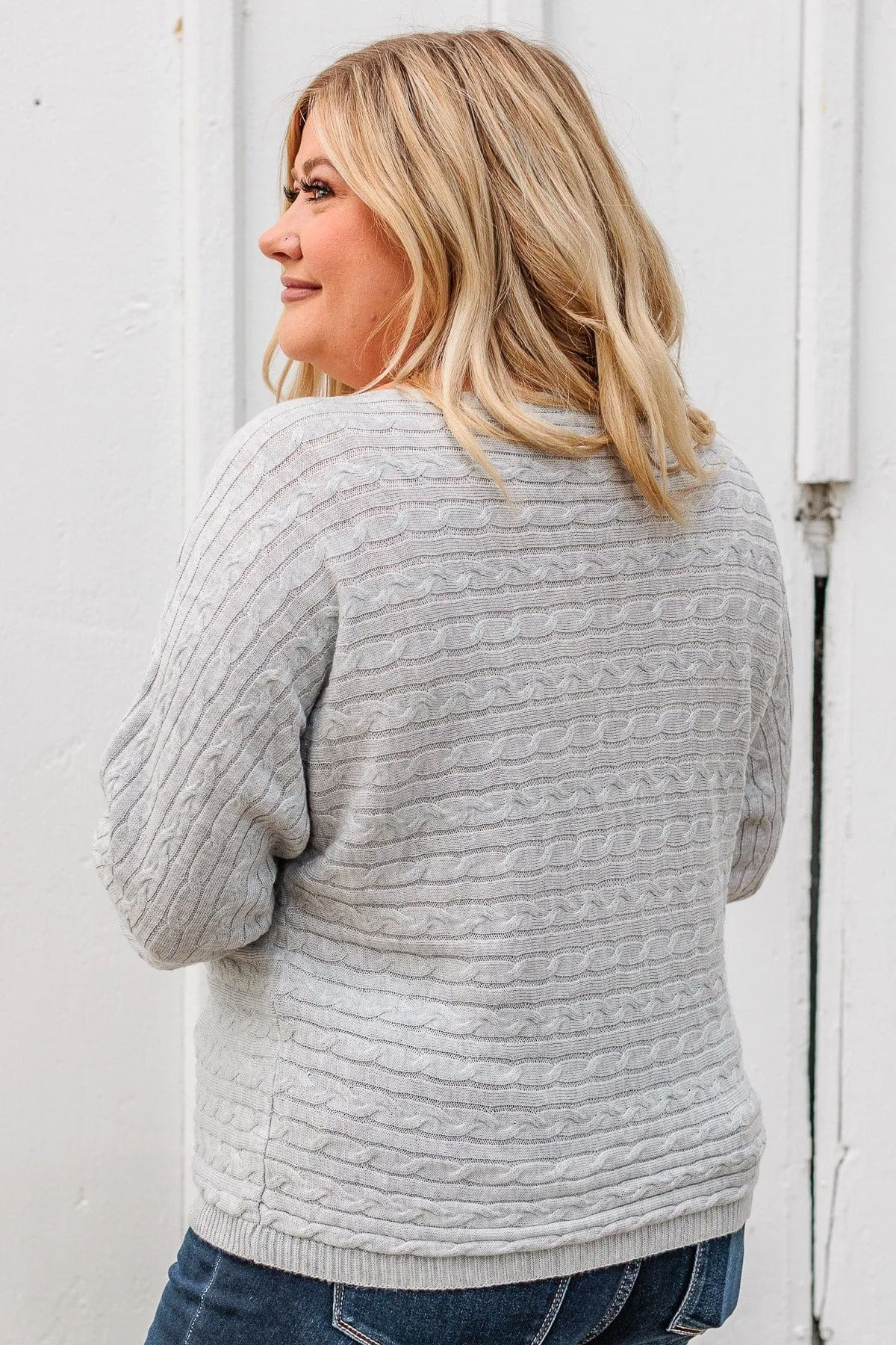 Light Grey Knit Top