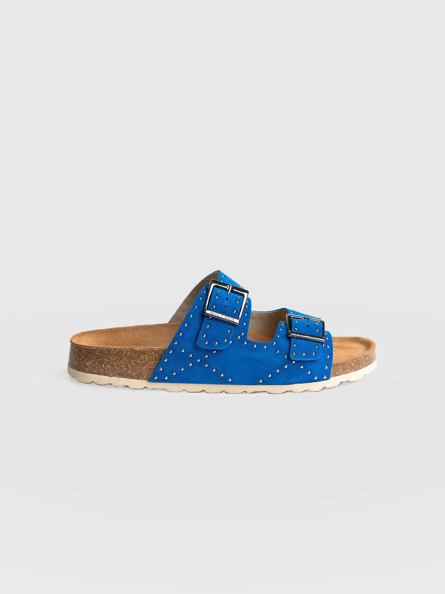 Studded Sutton Slides - Blue