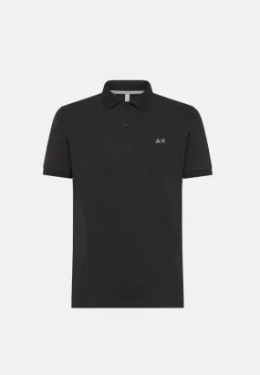 Sun68 Black Polo Shirt