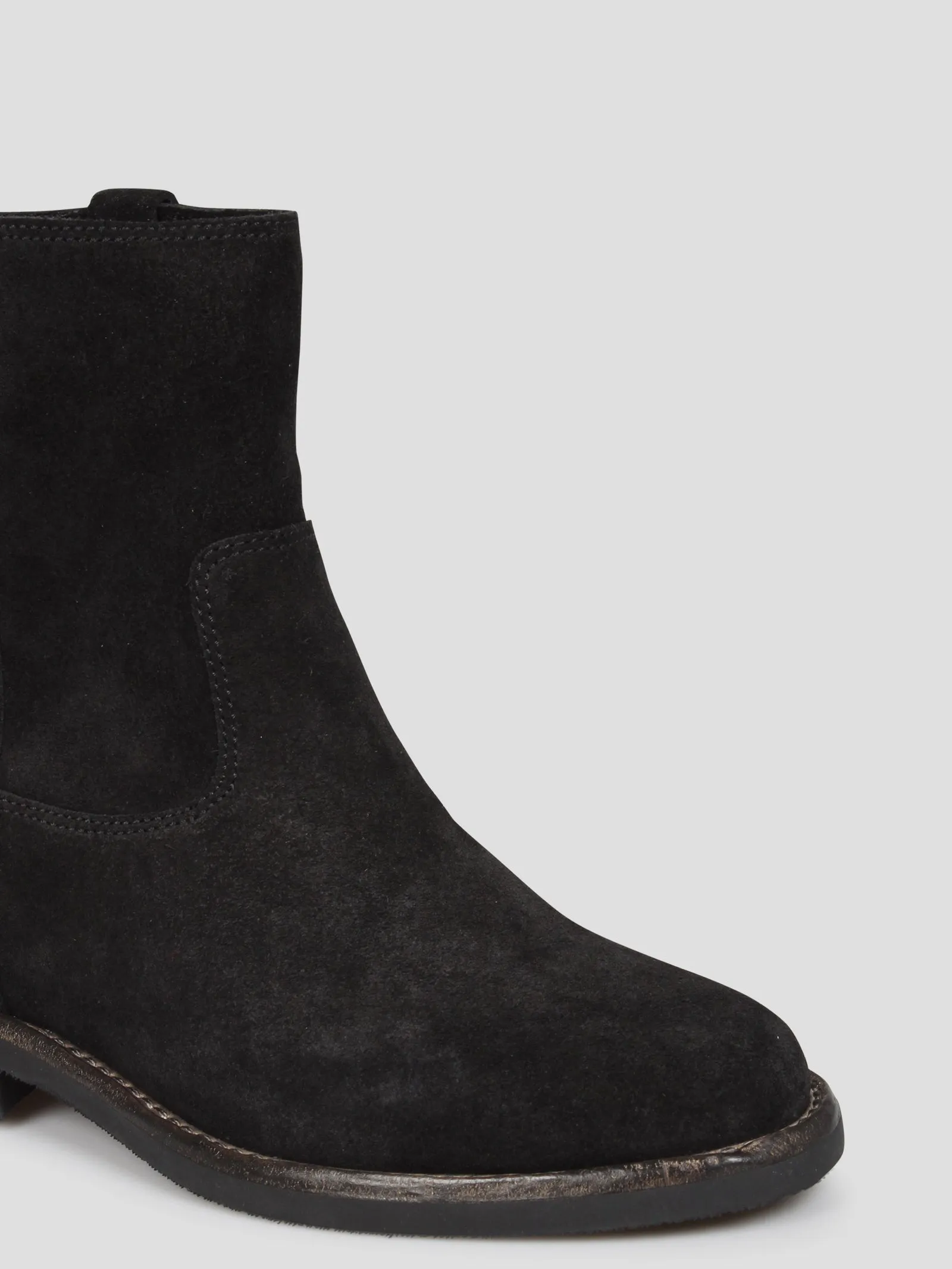 Stylish suede ankle boots