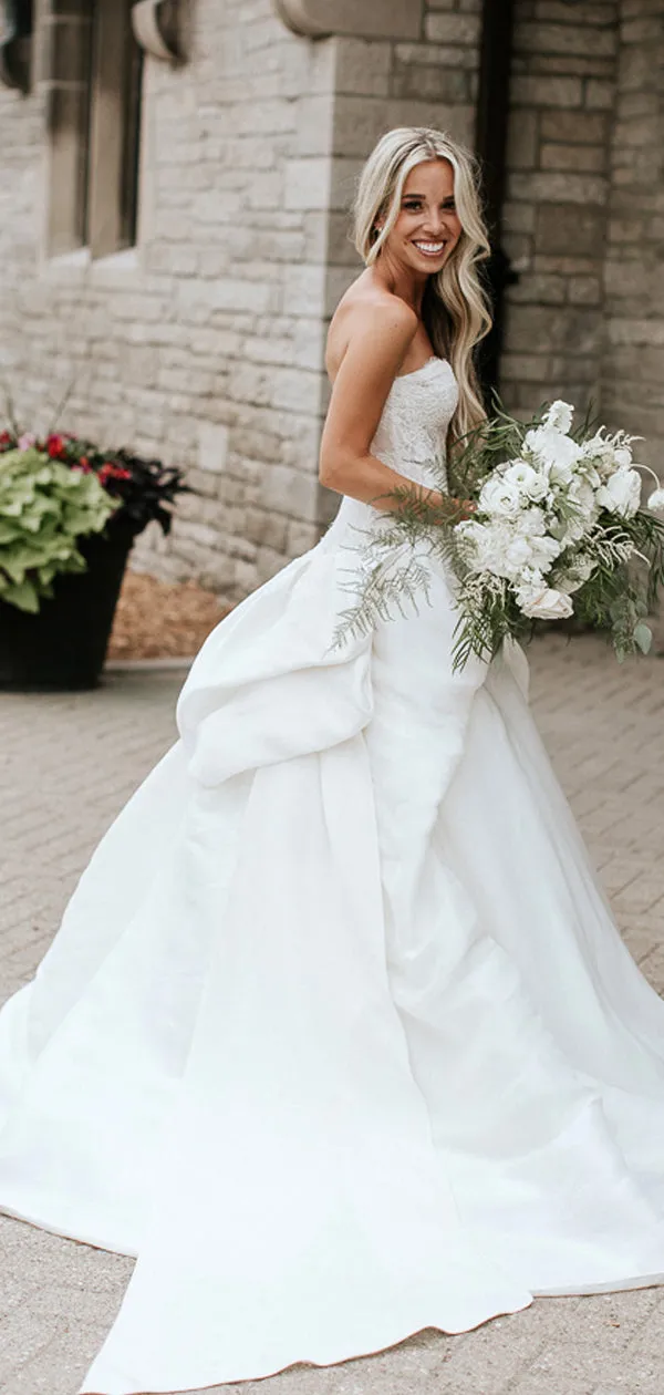 Sweetheart Lace Ball Gown Wedding Dress - DB0171