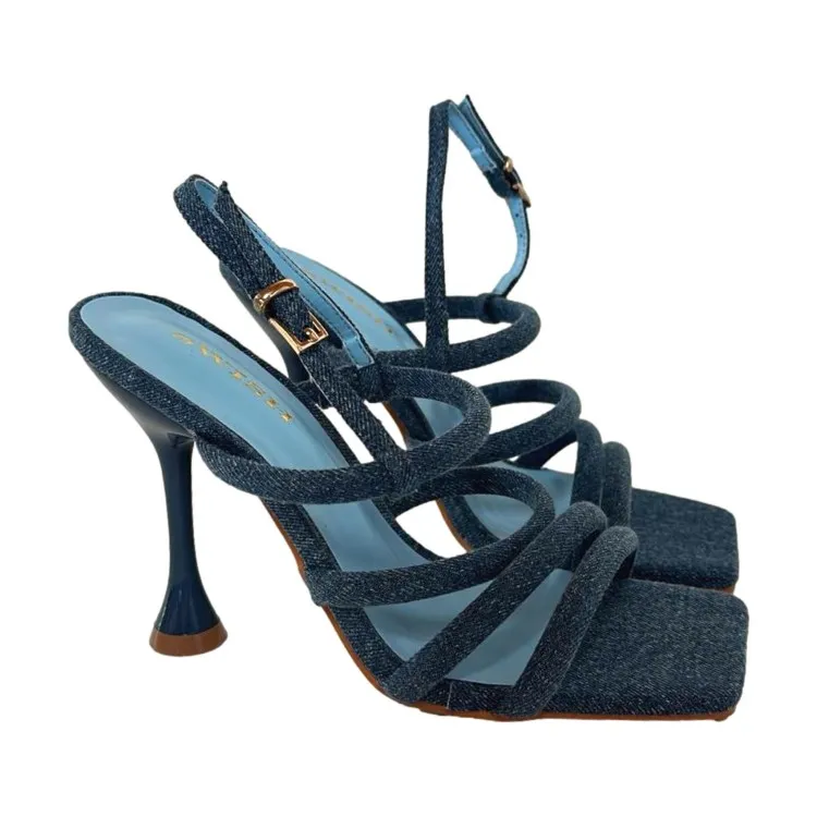 SWISH D3B-S Women's High Heel Sandal with Jeans Strap