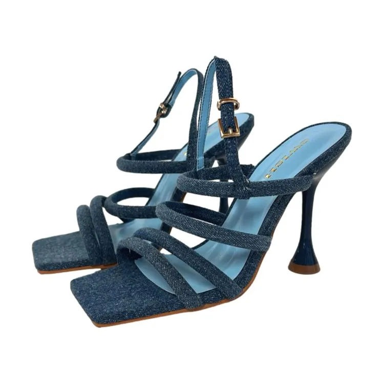 SWISH D3B-S Women's High Heel Sandal with Jeans Strap