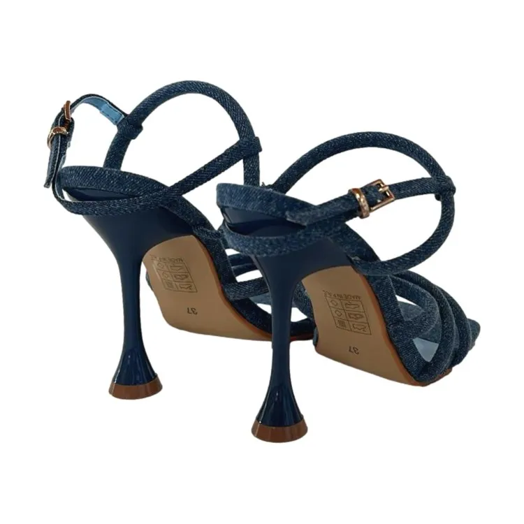 SWISH D3B-S Women's High Heel Sandal with Jeans Strap