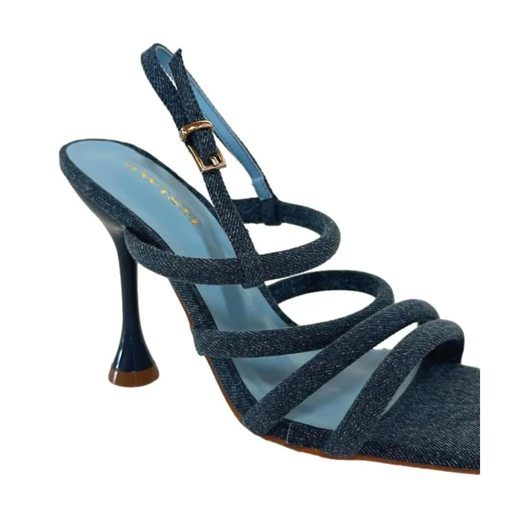 SWISH D3B-S Women's High Heel Sandal with Jeans Strap