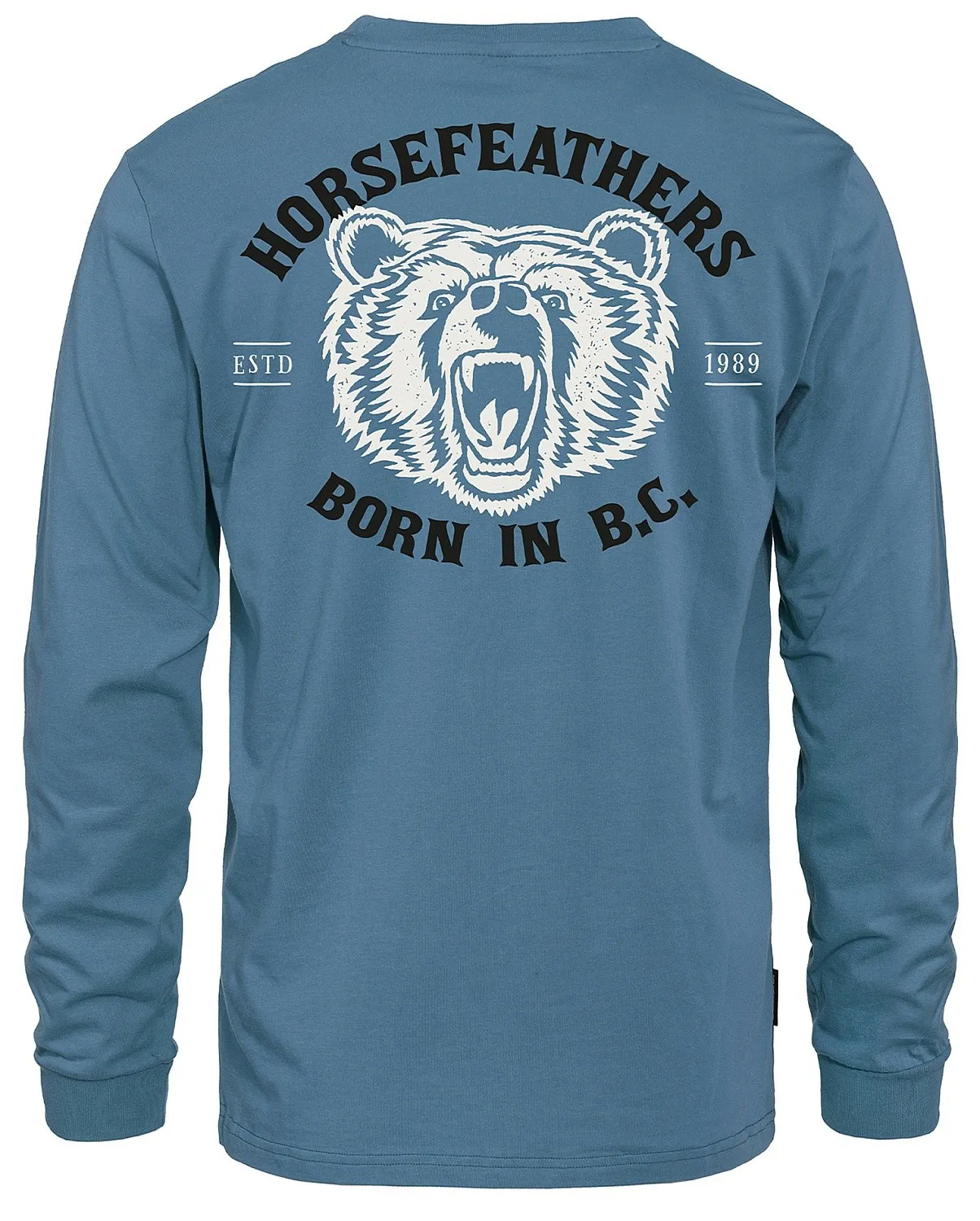 T-Shirt Horsefeathers Grizzly LS - Blue Heaven - men´s