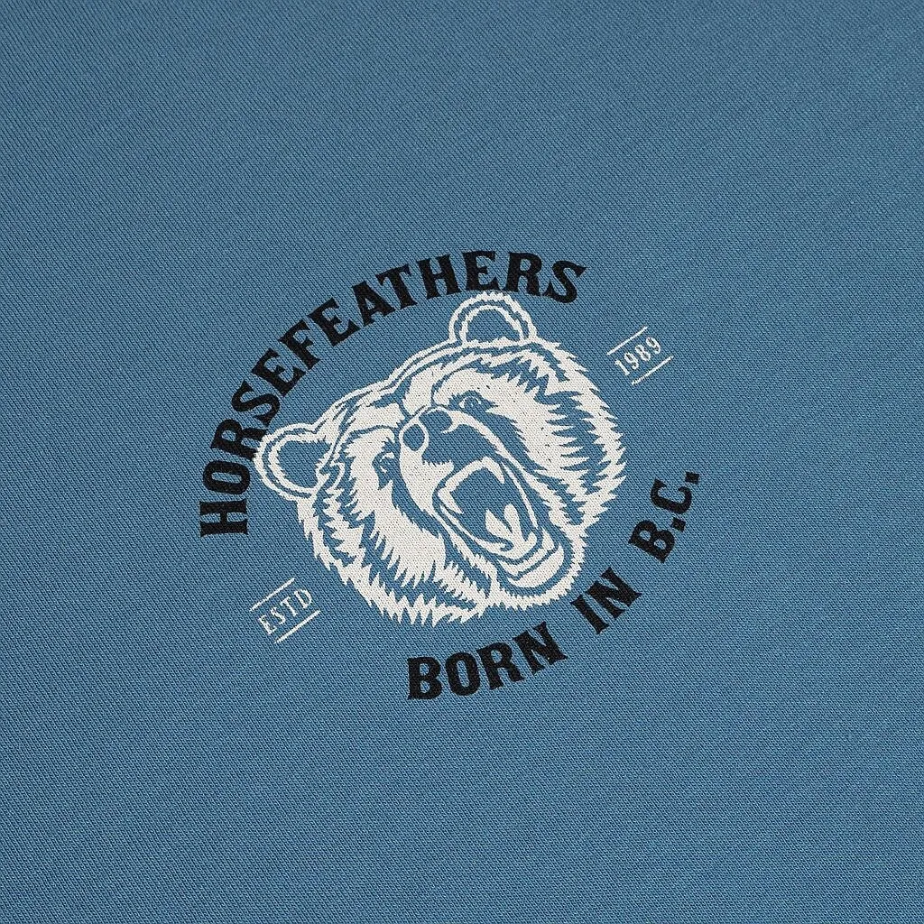 T-Shirt Horsefeathers Grizzly LS - Blue Heaven - men´s