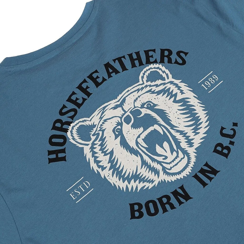 T-Shirt Horsefeathers Grizzly LS - Blue Heaven - men´s