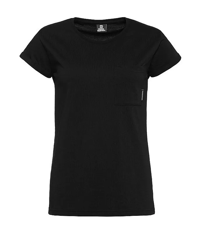 T-Shirt Horsefeathers Melanie Pocket - Black - women´s