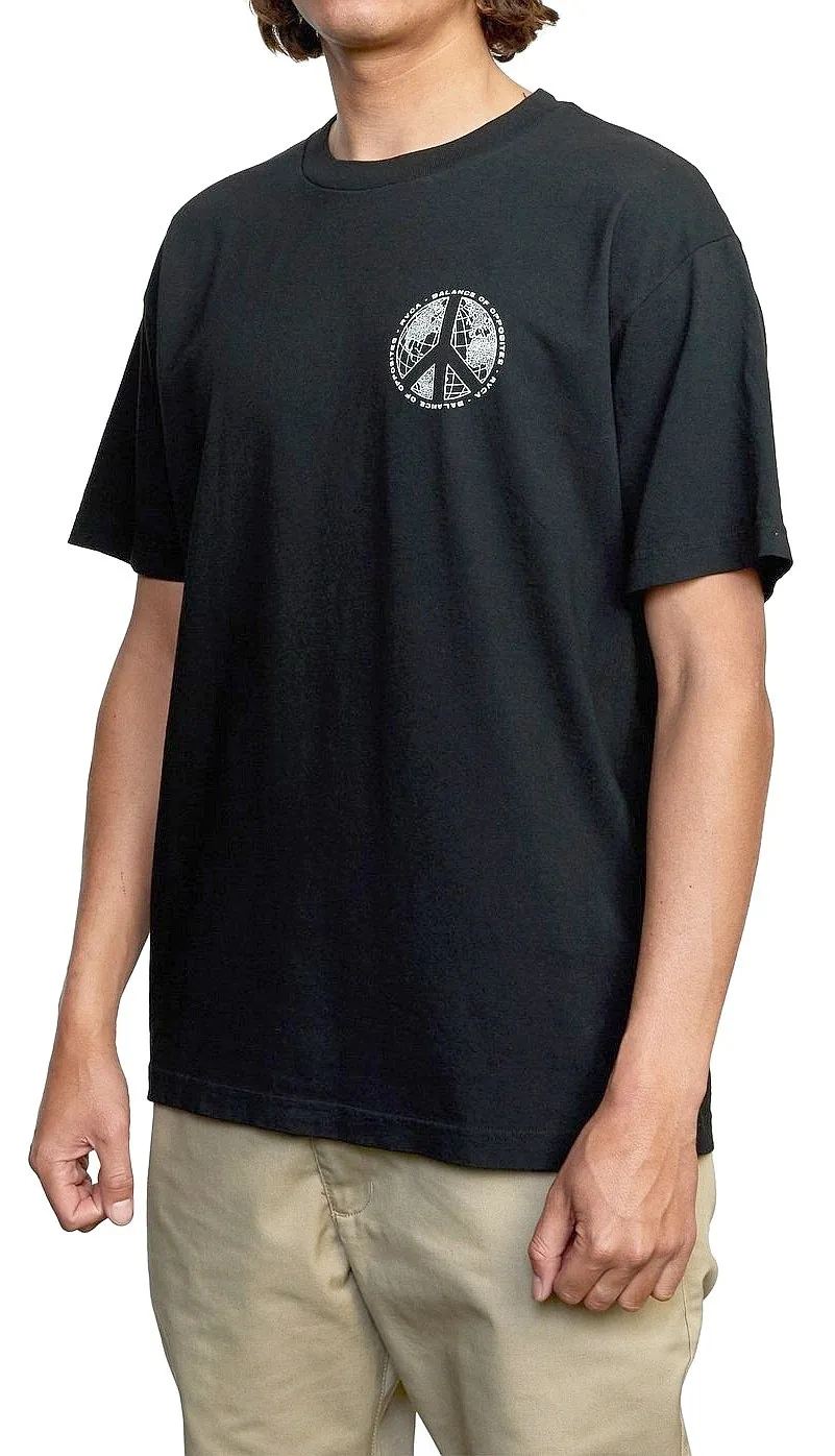 T-Shirt RVCA Pascifist - Black - men´s