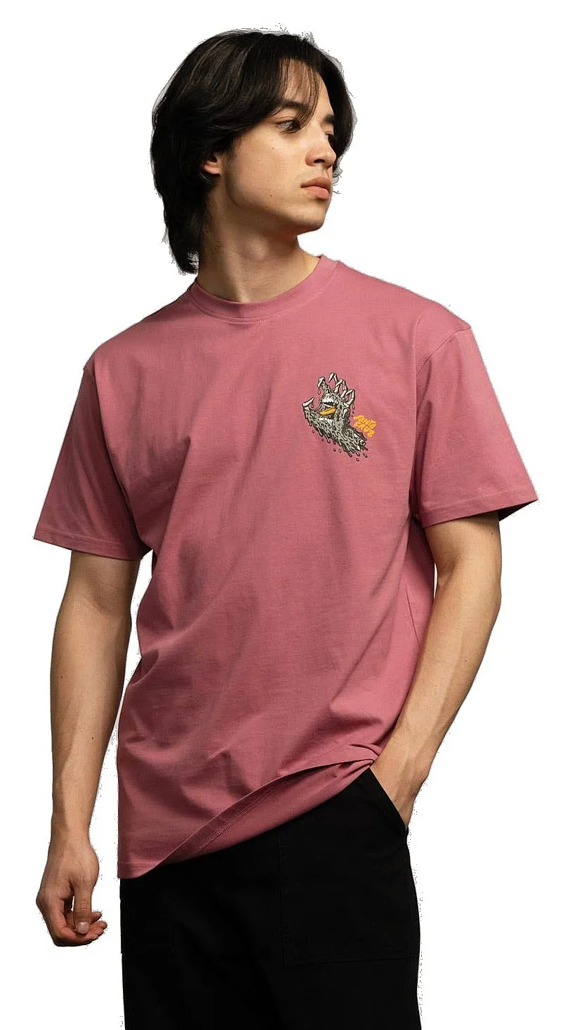 T-Shirt Santa Cruz Melting Hand - Dusty Rose - men´s