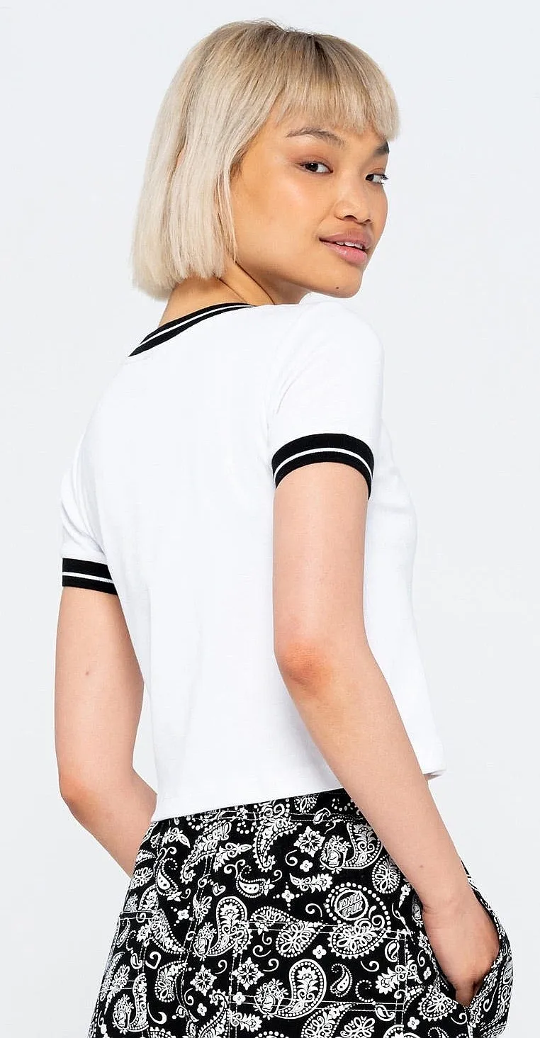 T-Shirt Santa Cruz Mini Hand Ringer - White - women´s