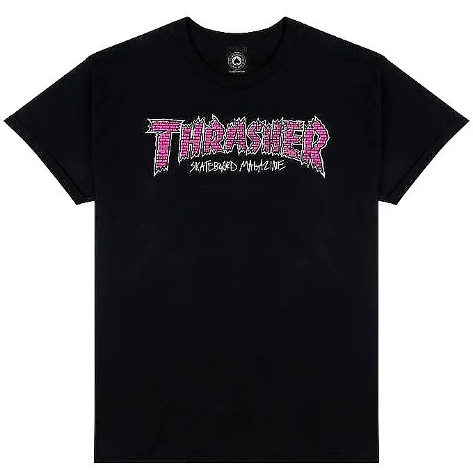 T-Shirt Thrasher Brick - Black - men´s