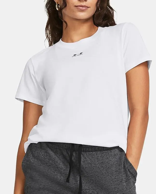 T-Shirt Under Armour Campus Core - White/Black - women´s