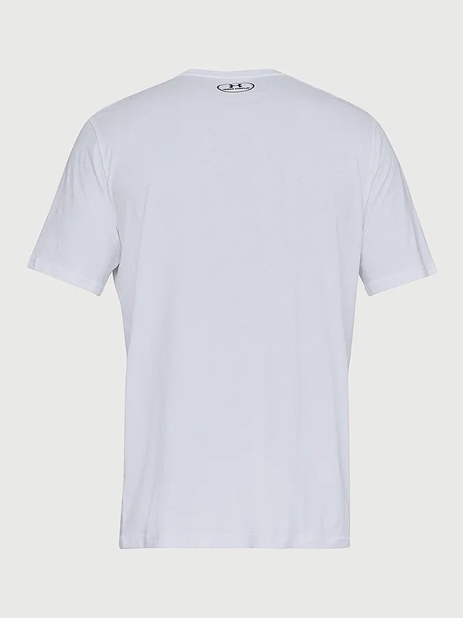 T-Shirt Under Armour Sportstyle Left Chest - White/Black - men´s