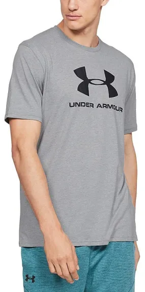 T-Shirt Under Armour Sportstyle Logo - 036/Steel Light Heather/Black - men´s