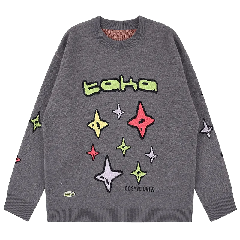 TAKA Original Cosmic Univ. star knit jumper