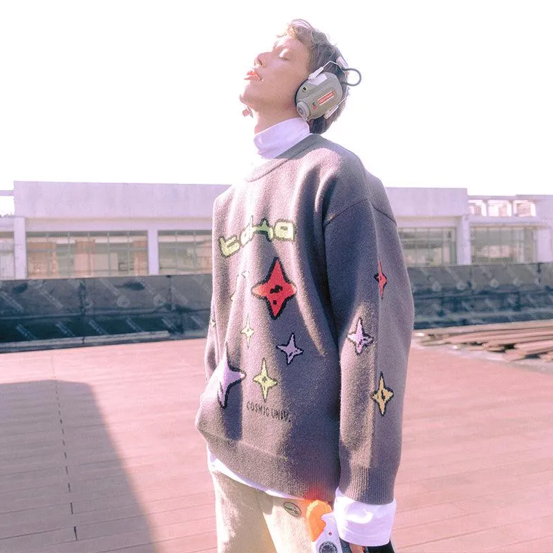 TAKA Original Cosmic Univ. star knit jumper