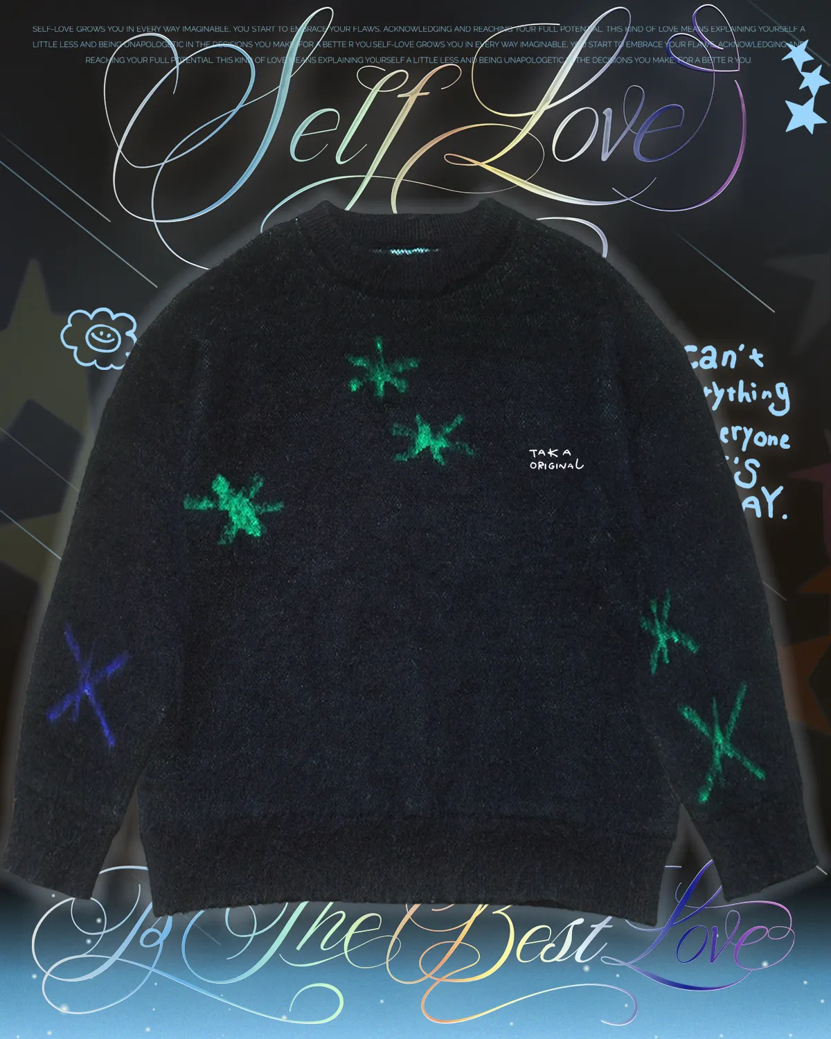 TAKA Original Self-Love Hug Mohair wool Knit Jumper