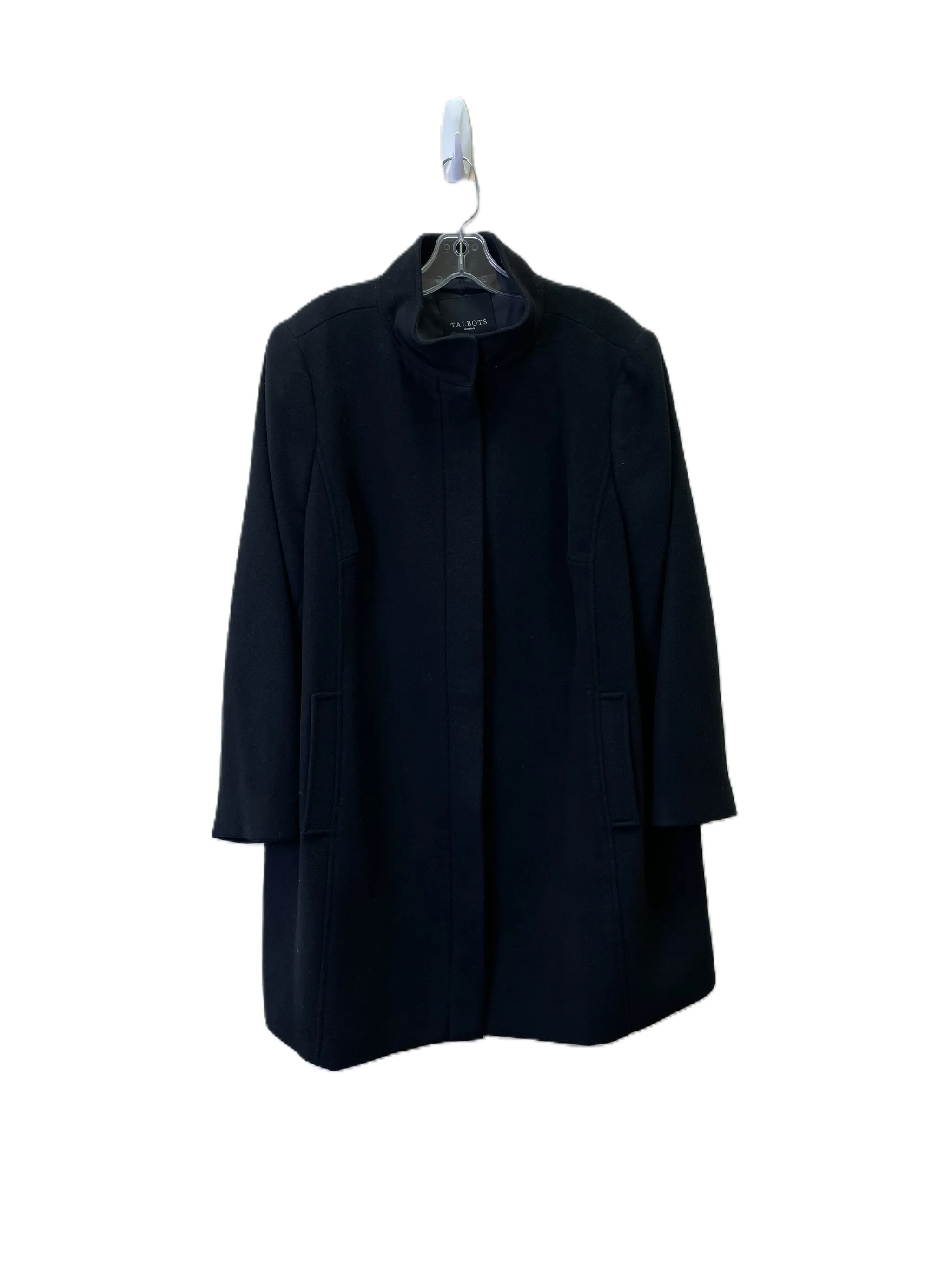 Talbots Black Wool Coat XL