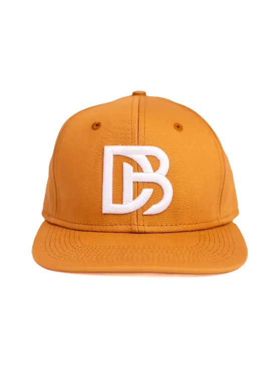 Tan DB Flat Brim Snapback