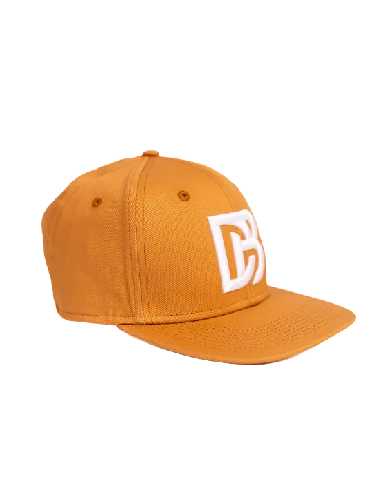 Tan DB Flat Brim Snapback