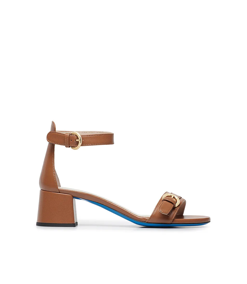 Tan Nappa Leather Women Sandals