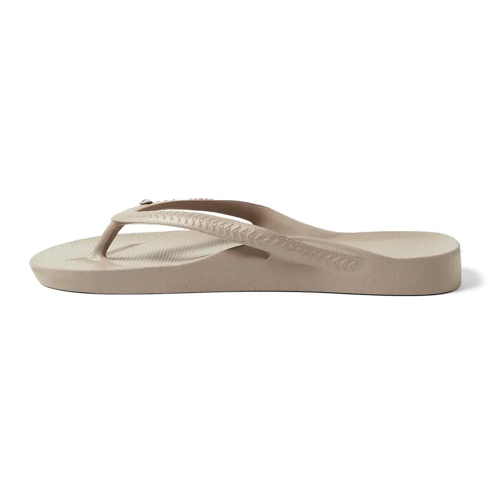 Taupe Crystal Archies Jandals