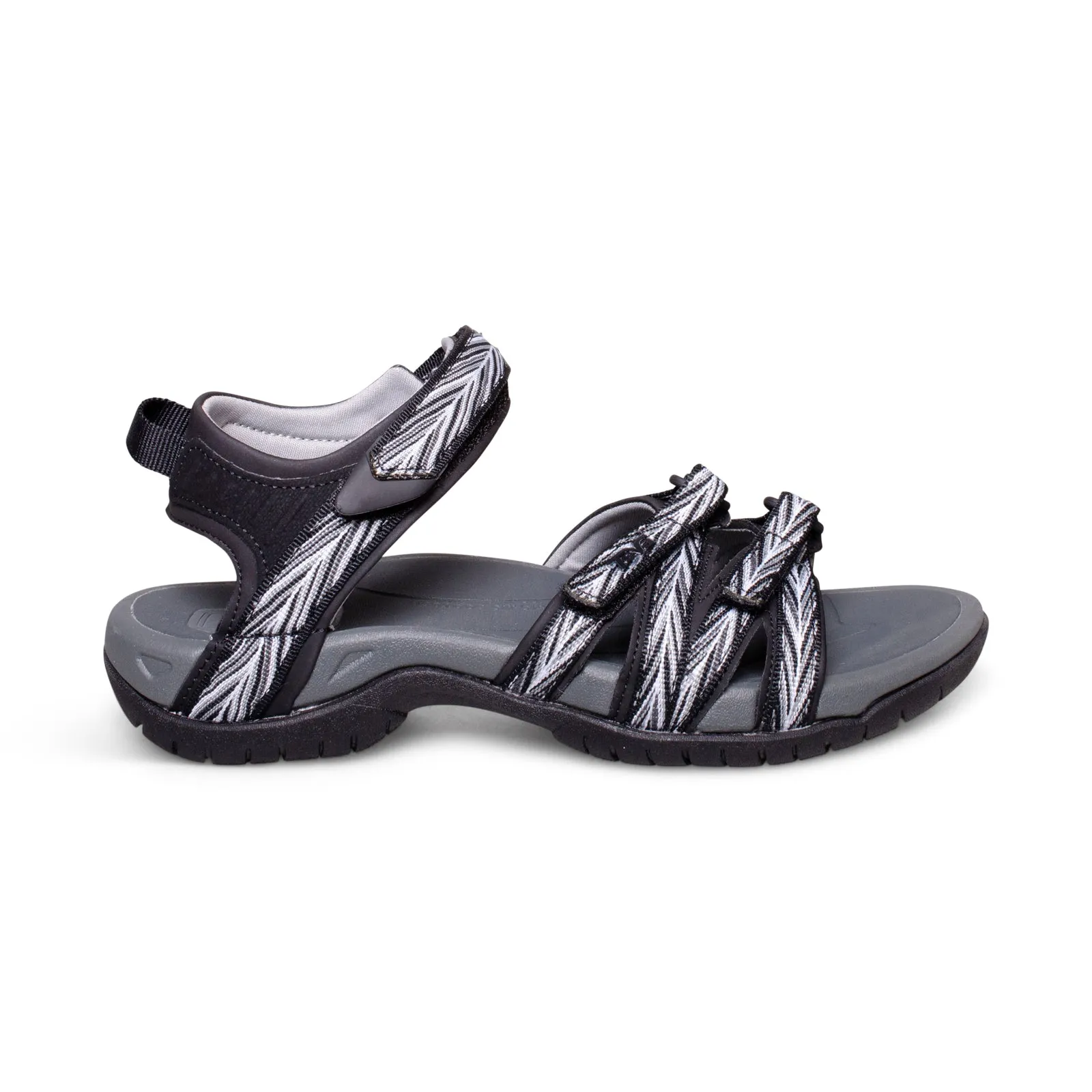 Women's Black and White Teva Tirra Palms Sandals