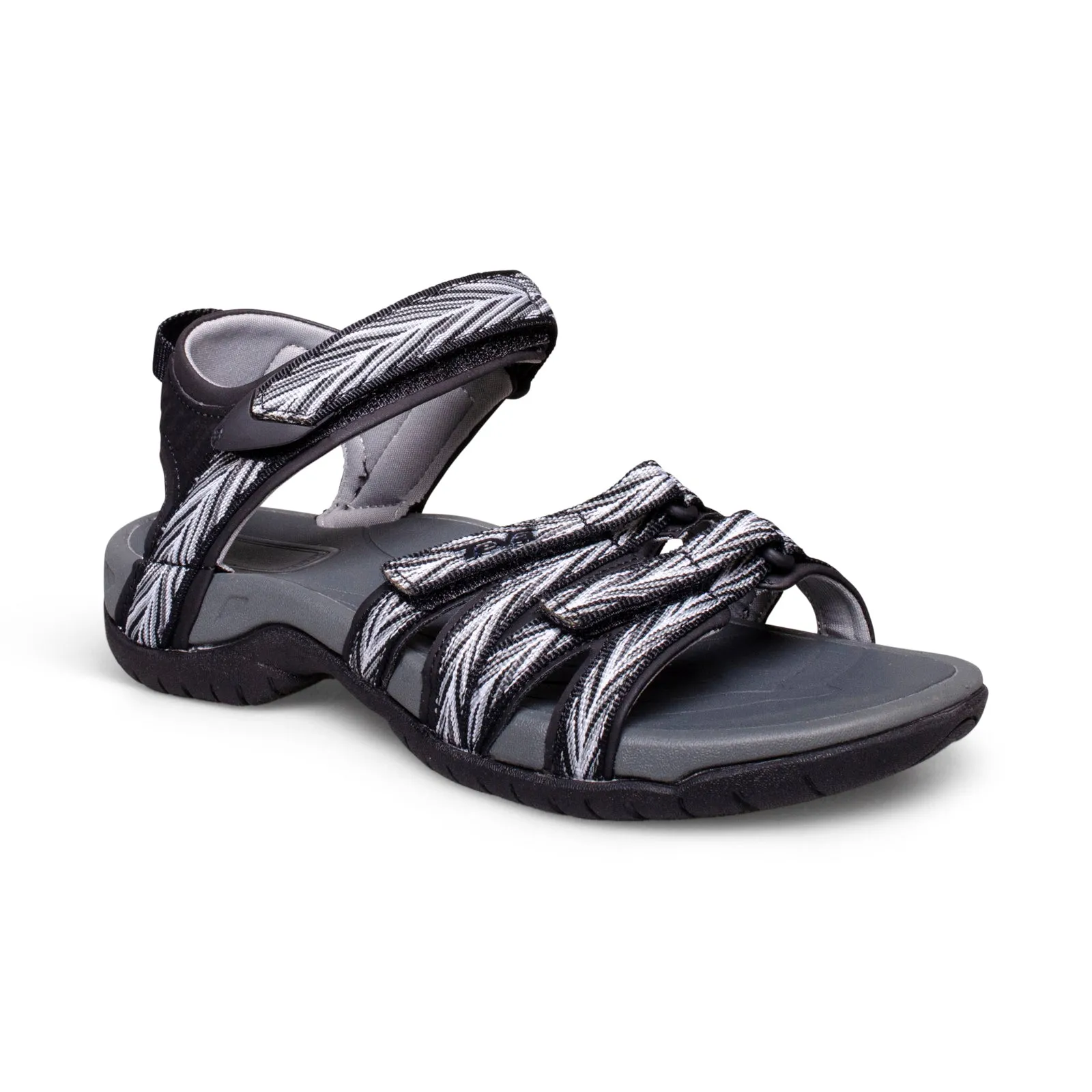 Women's Black and White Teva Tirra Palms Sandals