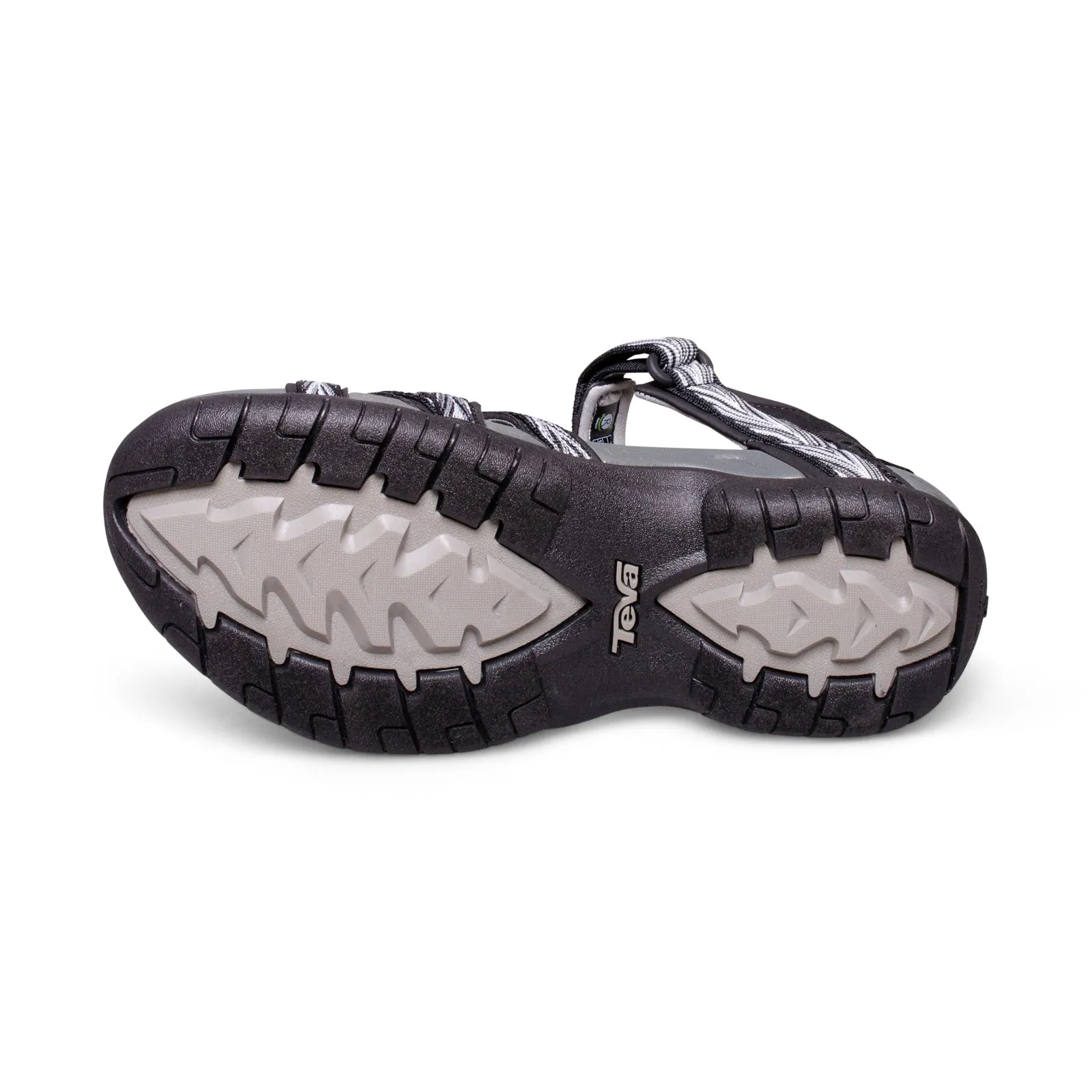 Women's Black and White Teva Tirra Palms Sandals