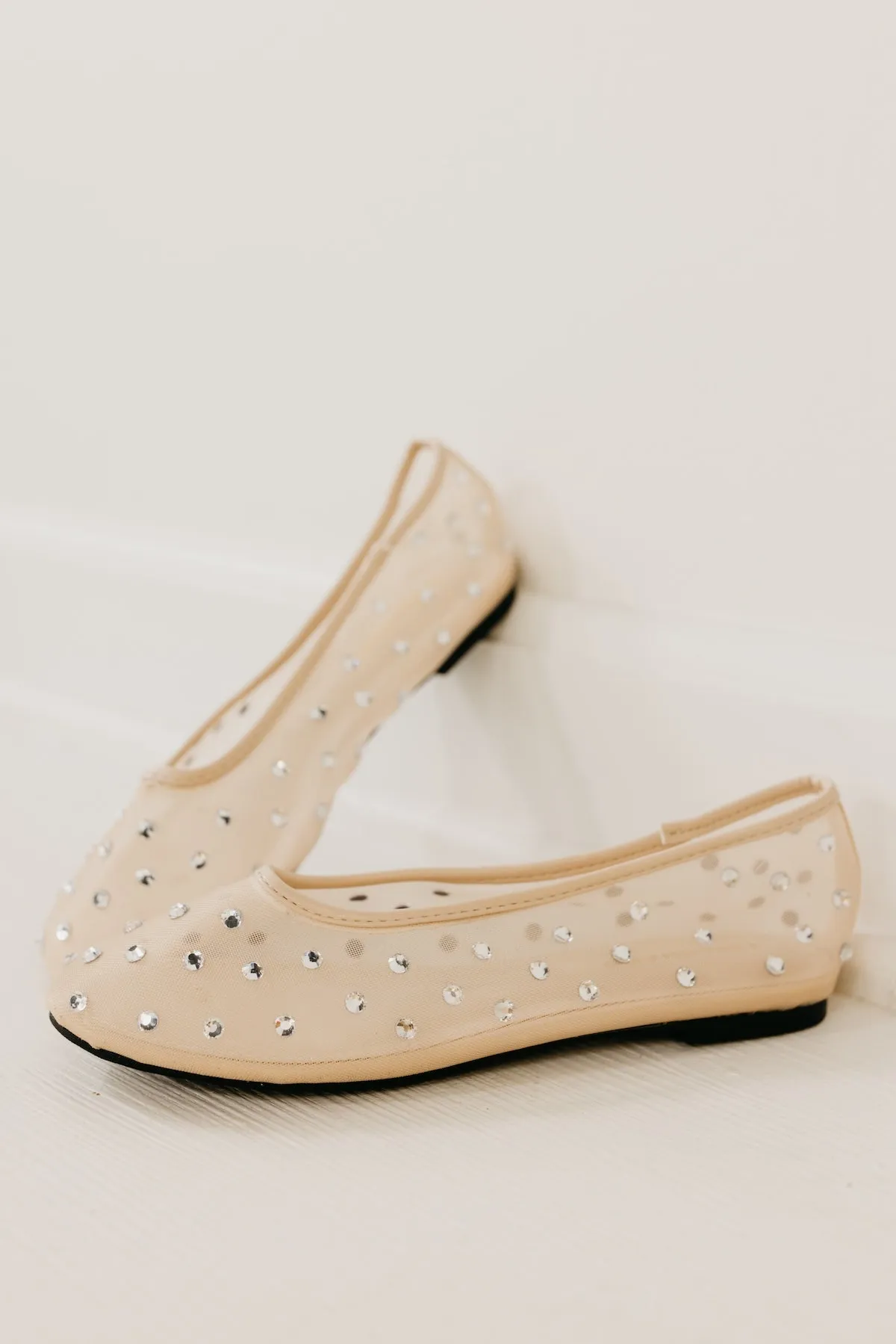 The Heartful Rhinestone Flat