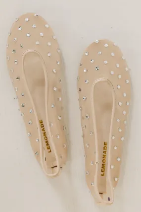 The Heartful Rhinestone Flat