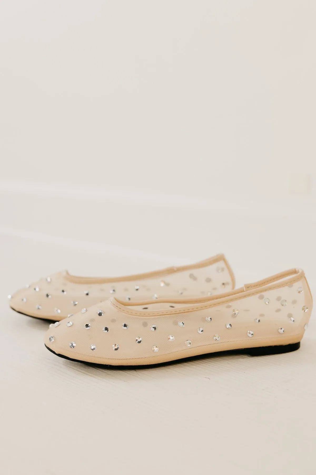 The Heartful Rhinestone Flat