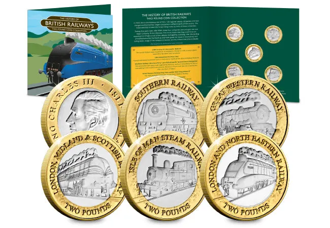 The History of British Railways BU 2 Coin Set