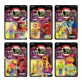 THE MUPPETS ELECTRIC MAYHEM BAND REACTION FIGURE WAVE 1 SET