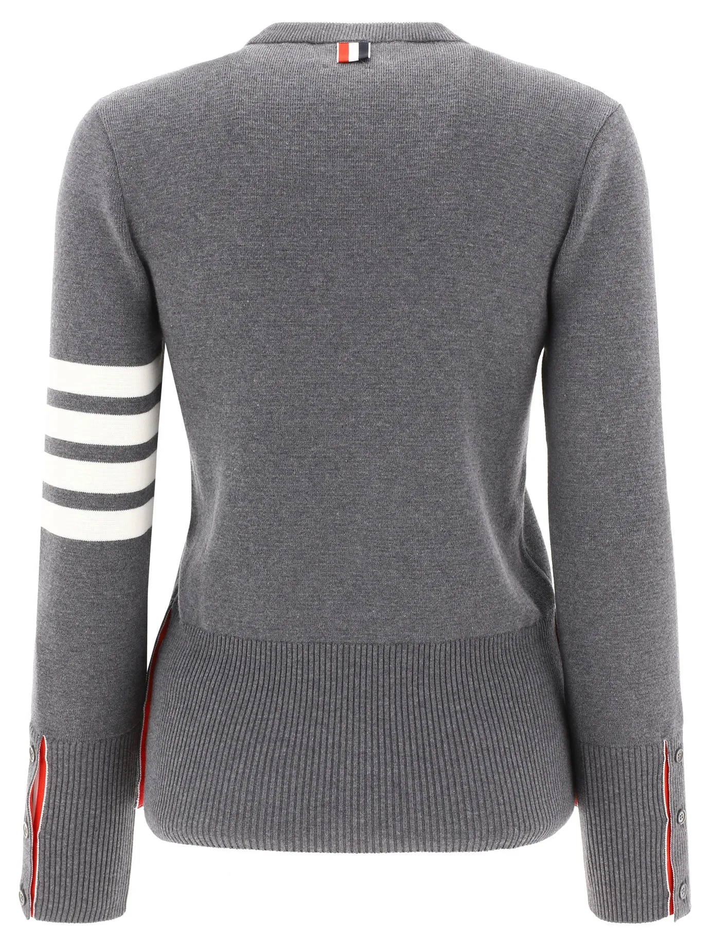 4-Bar Crewneck Knit Jumper by Thom Browne