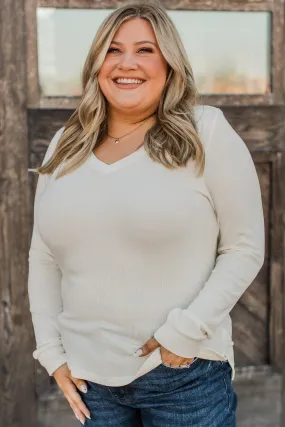 Elegant Ivory Knit Top