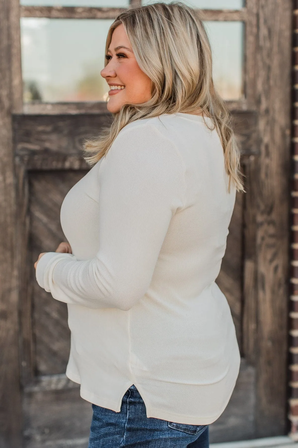 Elegant Ivory Knit Top