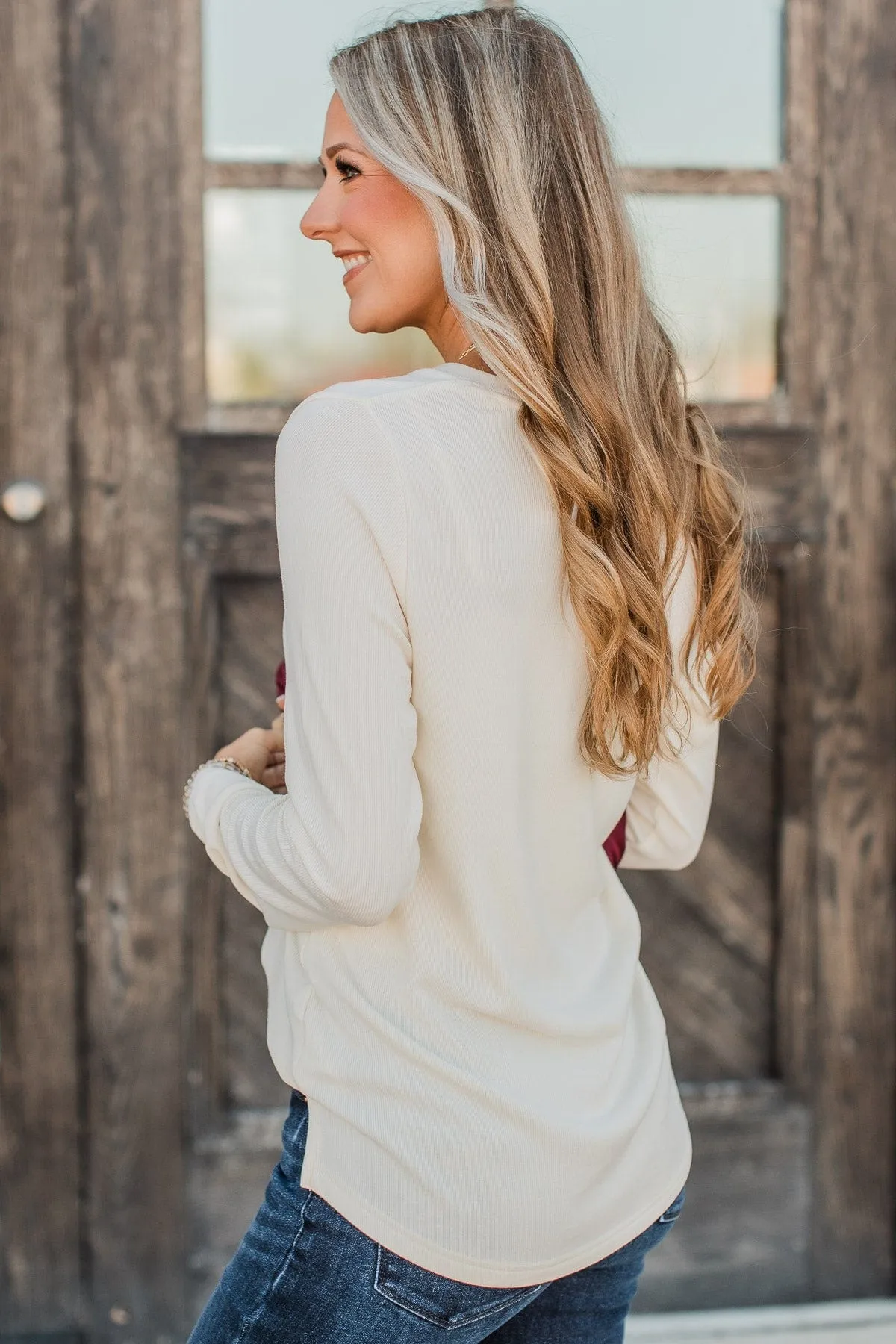 Elegant Ivory Knit Top