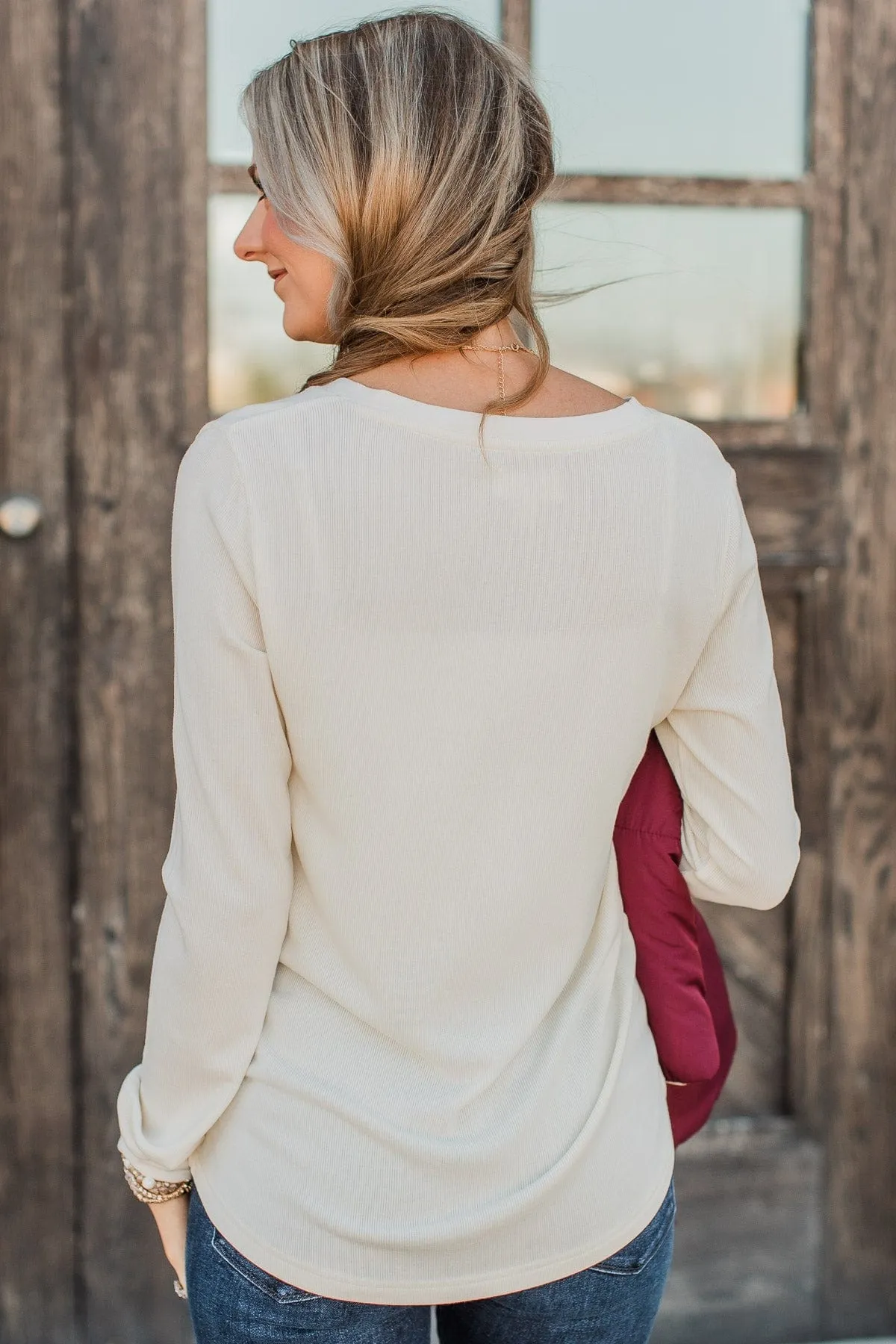 Elegant Ivory Knit Top