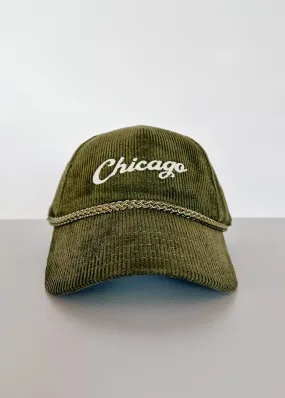 Toddler Chicago Cord Hat - Olive