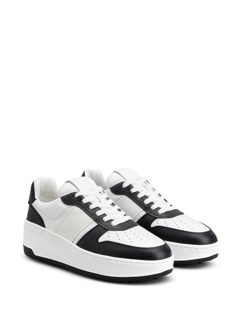 Tod's    Tod's Leather Platform Sneakers