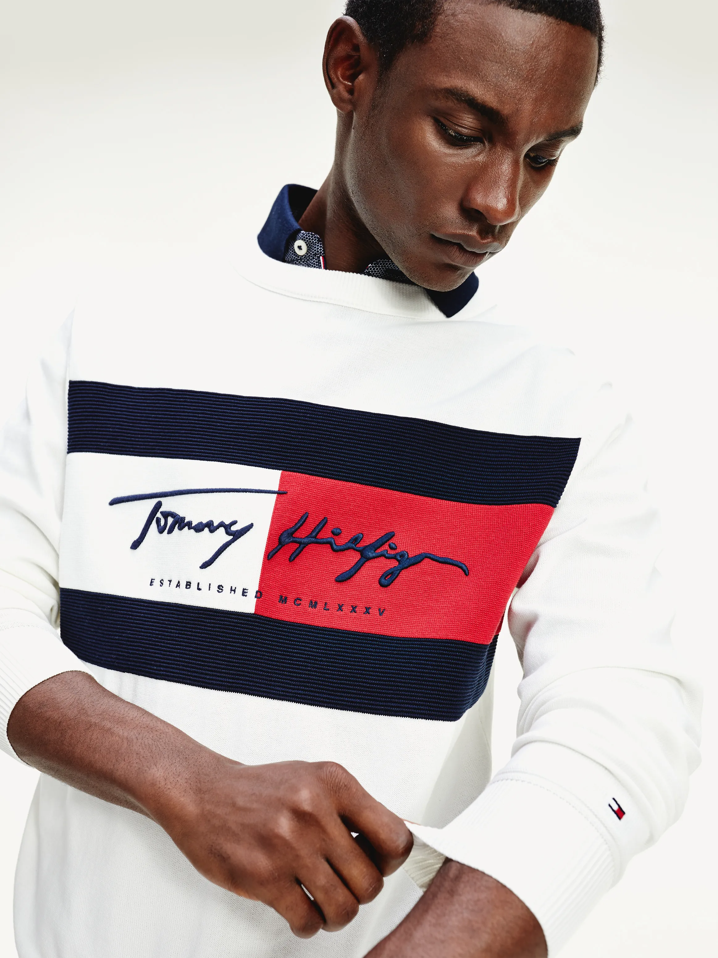 Tommy Hilfiger Autograph Flag Sweater Jumpers