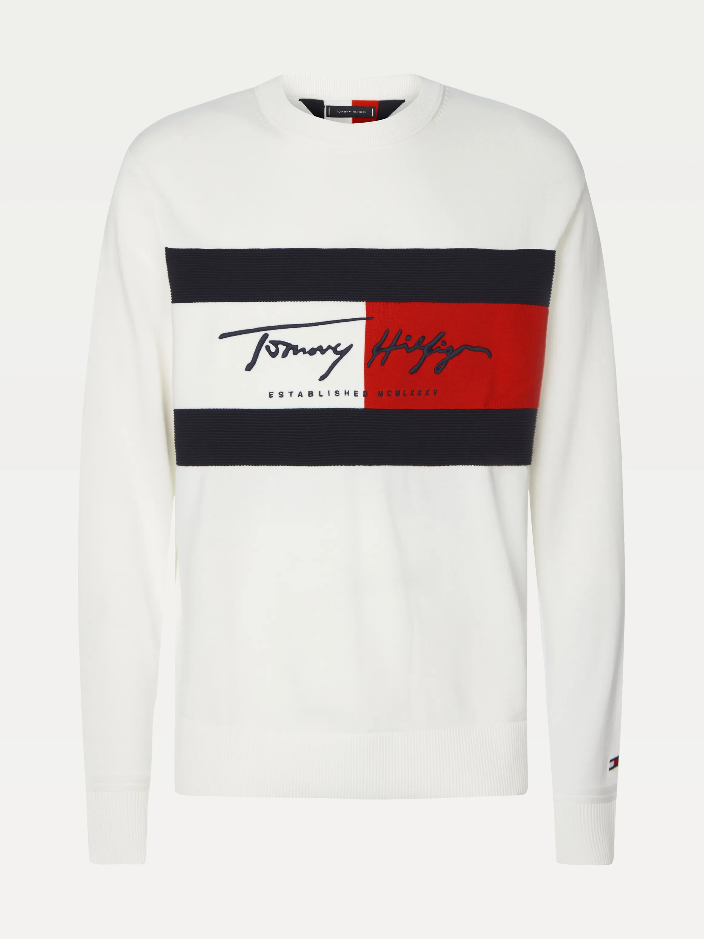 Tommy Hilfiger Autograph Flag Sweater Jumpers