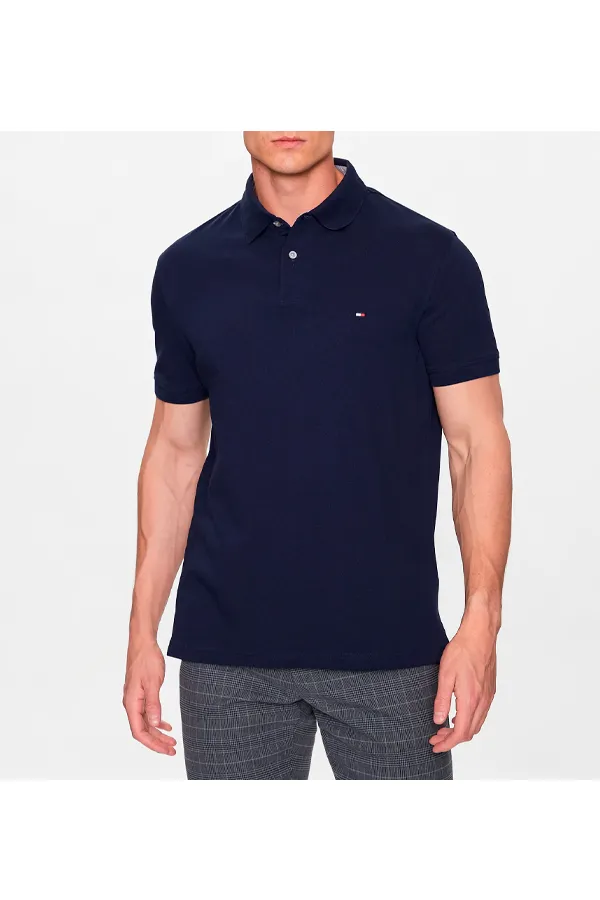 Tommy Hilfiger Carbon Navy Polo - Shop Now