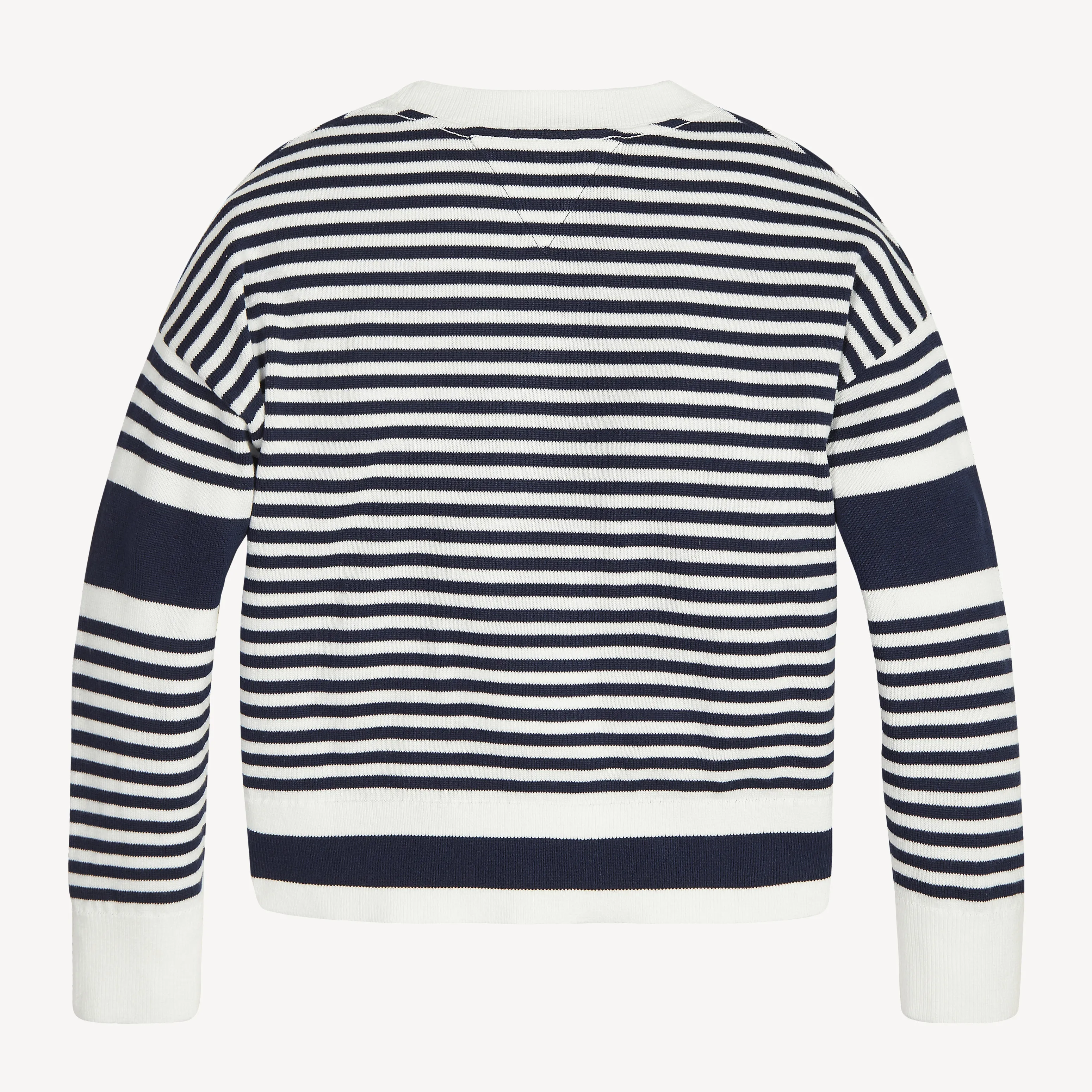 Tommy Hilfiger Girls Striped Embroidered Jumper - Shop Jumpers